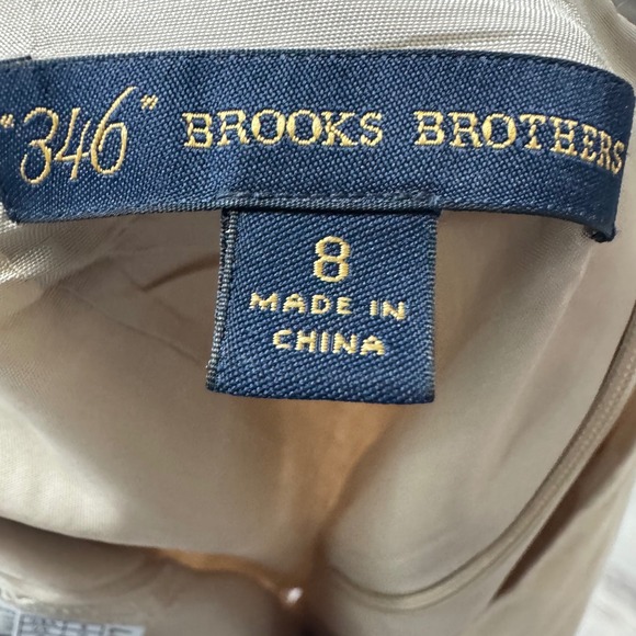 Brooks Brothers 100% Linen BeigePencil Skirt Size 8 - Picture 5 of 6